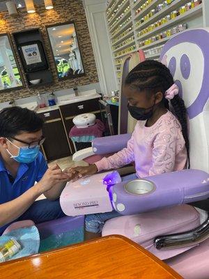 Kids Mani Pedi.