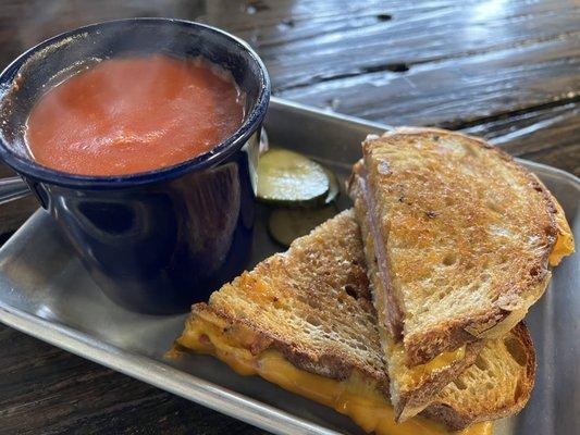 Grill Ham & Cheese w/Tomato Soup!!!