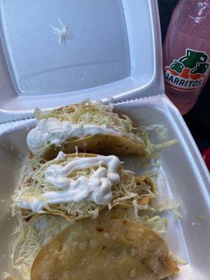 Guava Jarritos and Chic'n Tacos U Know