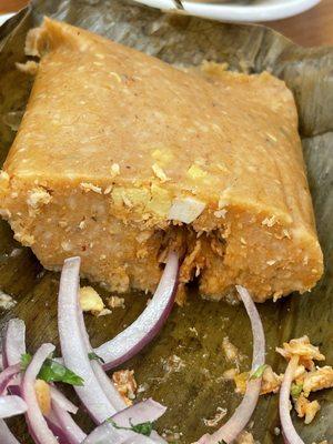 Chicken tamale...