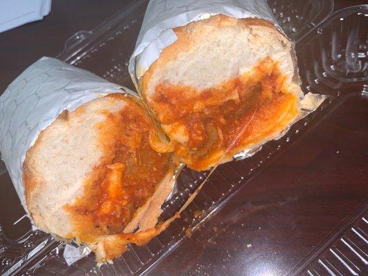 Meatball Parmigiana Hero