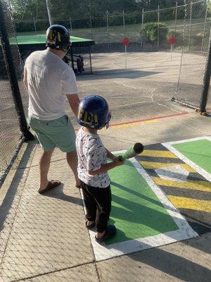 Batting cage area