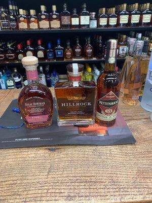 Isaac bowman, Hillrock solera, rittenhouse rye.