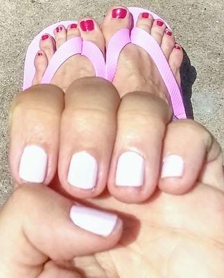 Mani/pedi double shot