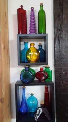 Awesome vibrant herb bottles!