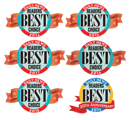 Daily News Reader's Best Choice 6 Years in a row!