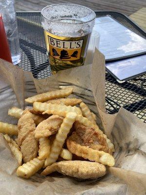 Kids chicken and fries. Wow big Portion.