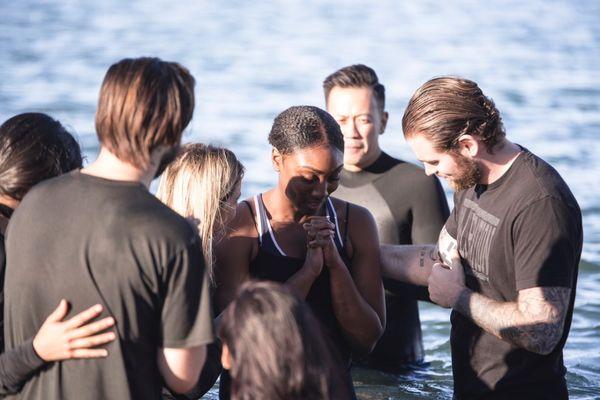 Love seeing people take the step of water baptisms.