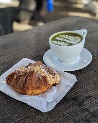 Almond Croissant, Pirate's Chai