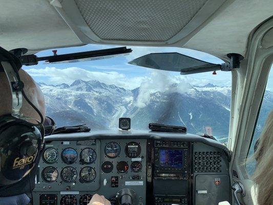 Flying in Lake Clark National Park