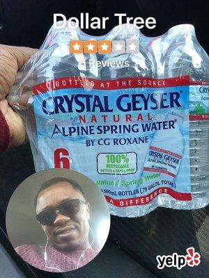 6 pack of water $1.