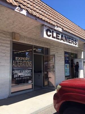 Storefront. It's in the se plaza at corner of knott and cerritos, near 7 eleven.