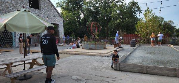 Outdoor area w/games