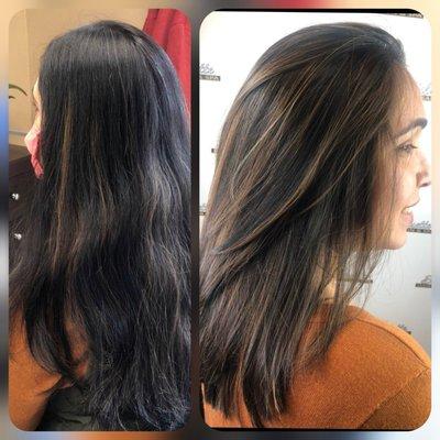 #balayage #colorcorrection #keratinnaturalsmoothing #longlayered