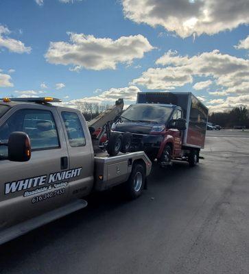 Conventional wrecker towing is available as well as flatbed.