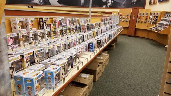 Nice Funko pop collection... Located in the music/media section