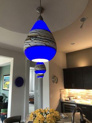 Custom pendant light install