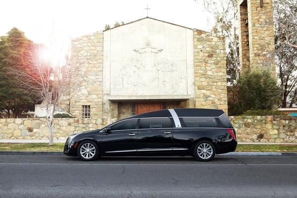 2015 Cadillac XTS Funeral Coach. Please inquire about availability.