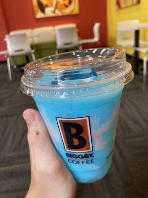 Frozen blue raspberry lemonade