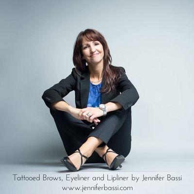 Tattooed Eyebrows, Eyeliner and Lipliner by Jennifer Bassi.