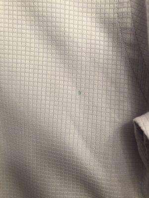 Discolored Shirt + Green Ink Spot - see review