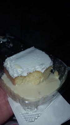 Surprisingly a good portion sized tres leche cake $3