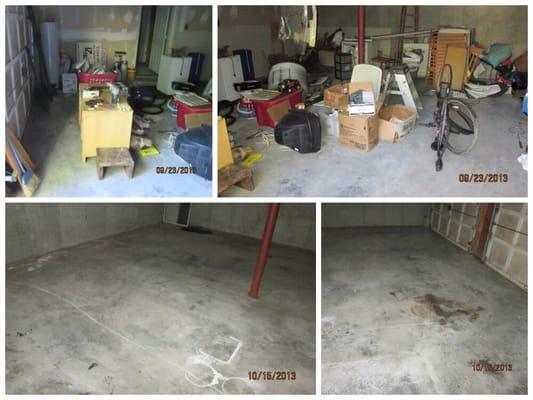 Cleaning and organizing garage