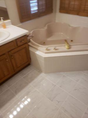 Retiled bathroom