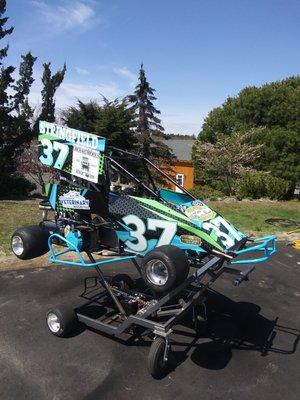 A little kart they race on Monday nights known ad the Wild Thing Karts. This one is #37.