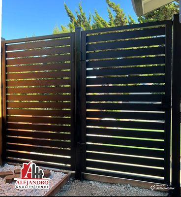 All metal frame gate powder coat it