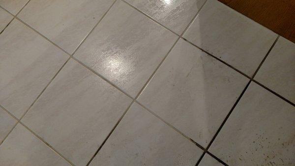 In-between tile and grout cleaning