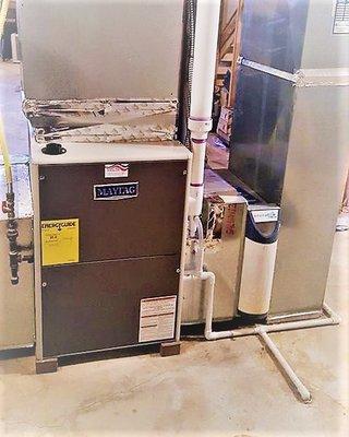 Maytag 1200 series, 95% efficenct gas furnace installation