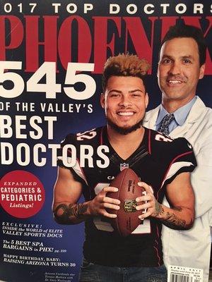 2017 Top Doc Gary Waslewski and Arizona Cardinals Tyrann Mathieu