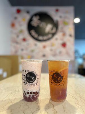 Taro Tea & Grapefruit Tea