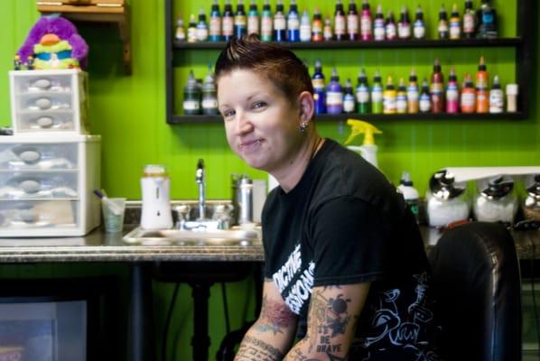 Tattoo Artist/Owner Jen