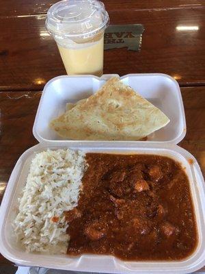 Mango Lassi Naan Chicken Tikka Masala