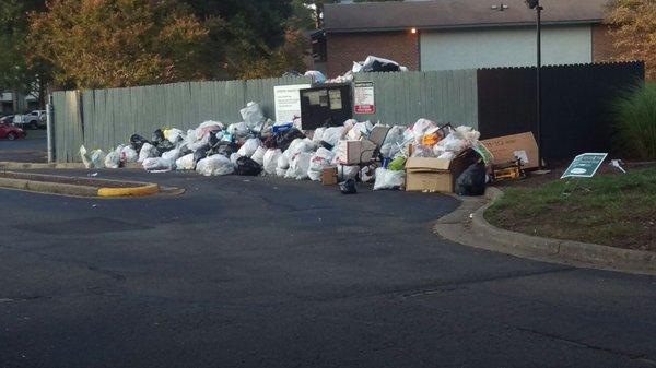 Trash at Park West End Apartments