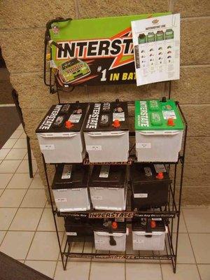 $10. Off Interstate Batteries  
 $10. Off Battery Installation