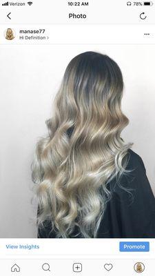 Blonde Asian Ombre by Manase