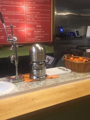 Fresh juice and smoothies available!