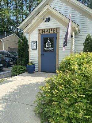 Entrance to the tap house