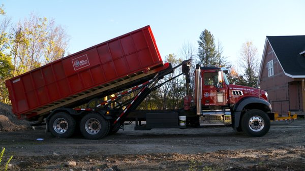 Rolloff Dumpster being delivered!