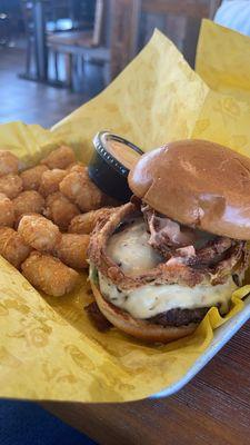 Pepper Jack Burger Combo Lunch