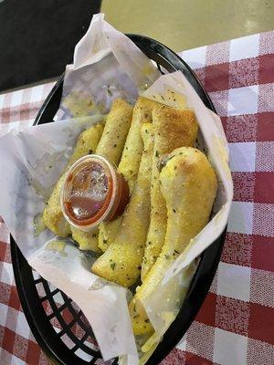 6 Soft Garlic Breadsticks