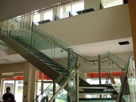 Brickell Glass Staircase and glass treads - We are under new management, come see what's new. glassandglass.com