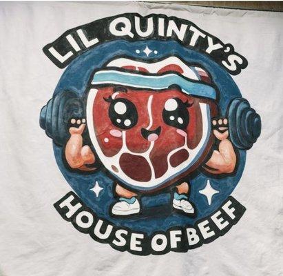 Lil Quinty's House of Beef future tee shirt design.