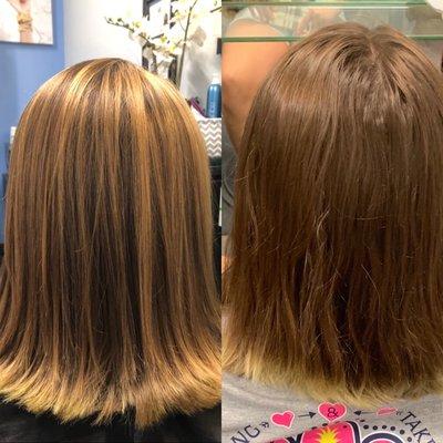 #beforeandafter Organic Color Salon