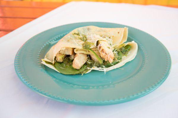 Chicken Pesto Crepe