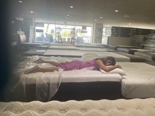 My daughter Loved the mattress set we picked ! Soft yet supporting and relaxing! Gonna be cool in this heated summer!!!