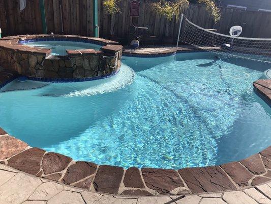 Not even swim season, and this is how great our pool has looked all winter. Pristine Pools are the best!